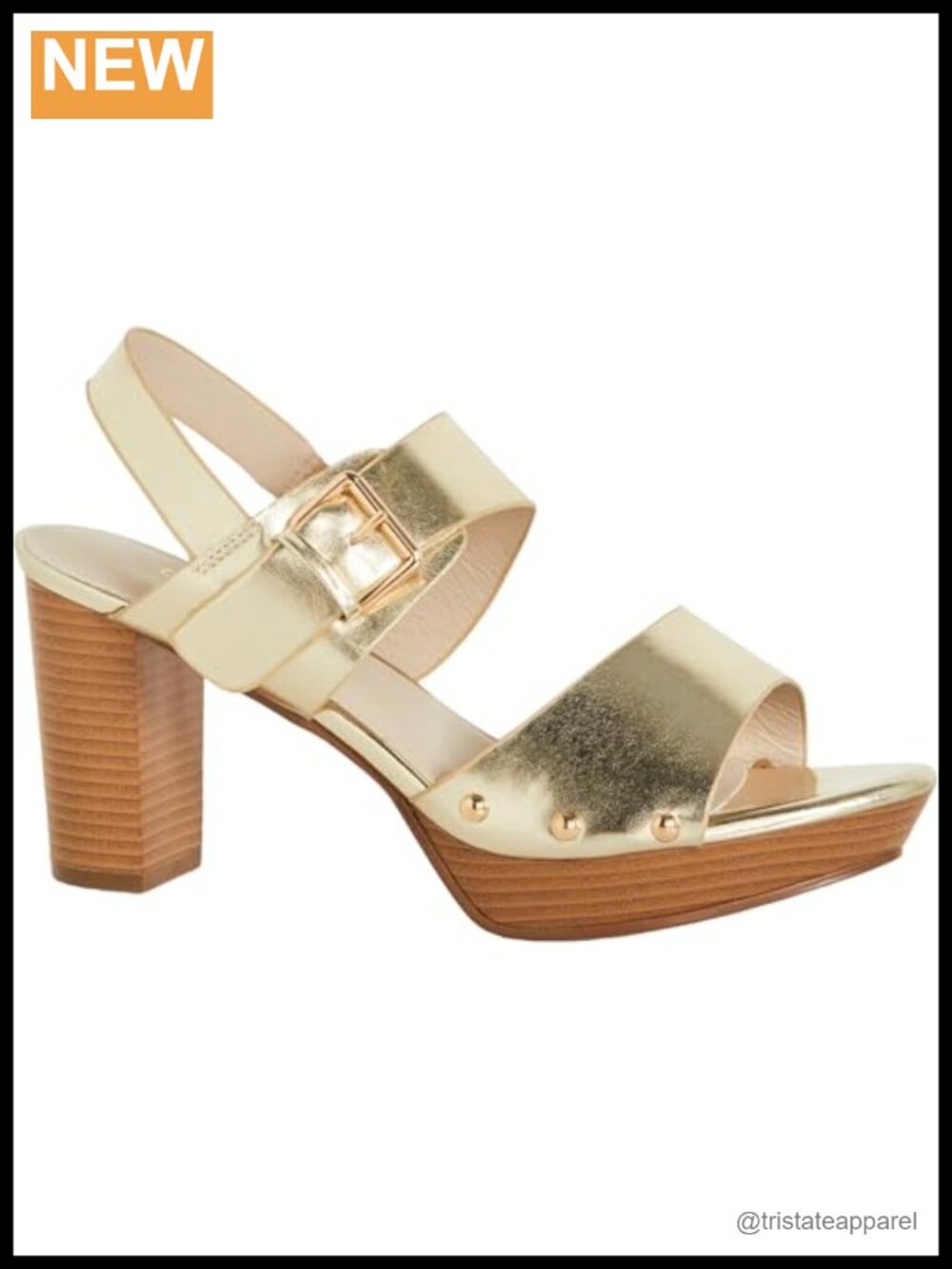 City Chic Izzy Platform Heel Faux Leather Open Toe Slingback Buckle Formal